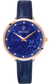 Elegant klocka med blått armband och blå urskiva - Pierre Lannier Eolia 039L966