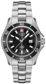 Stålklocka med roterande bezel - Swiss Military Hanowa Nautila Lady 06-7296.04.007
