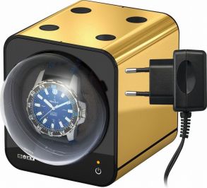 Watchwinder med adapter - Beco Boxy Fancy Brick Watch Winder Gold Edition 309409