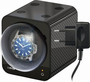 Watchwinder för en klocka, med adapter - Beco Boxy Fancy Brick Watchwinder