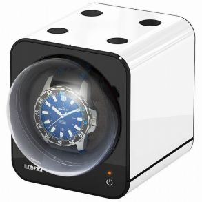 Watchwinder i vitt, till en klocka, utan adapter - Beco Boxy Fancy Brick
