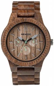 Klocka i naturligt trä, med kronograf - WeWood Kappa Nut