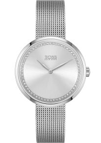 Så minimalistisk att inte ens markörer är utsatta på denna silverfärgade klocka - Hugo Boss Praise 1502546