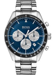 Blå urtavla och självlysande beläggning - Hugo Boss Black Trophy 1513630