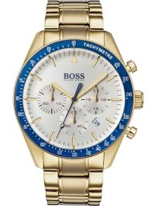 Kungligt blått och guld, med tidtagning och hastighetsmätning - Hugo Boss Black Trophy 1513631