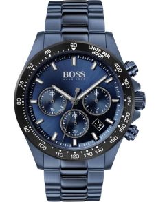 Stålklocka i blått, med självlysande egenskaper - Hugo Boss Black Hero Sports 1513758