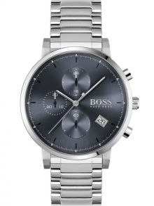 Datumvisning vid 4, miniurtavlan för 24-timmars har utsatt 12 + 24 - Hugo Boss Integrity 1513779
