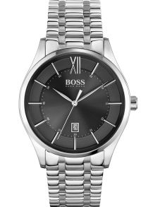 I silverfärgat stål, med sekundsiffrorna innanför timmarkörerna - Hugo Boss Distinction 1513797