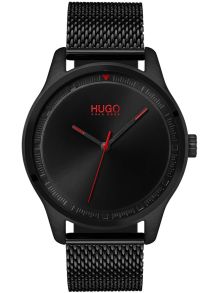 Kvartsur i rött och svart, med mesharmband - Hugo Boss Move 1530044