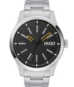 Silverfärgad stålklocka med rå känsla på armbandet - Hugo Boss Invent 1530147