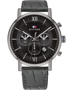 En urtavla för vardera; romerska, 12-timmars samt 24-timmars - Tommy Hilfiger Evan 1710395
