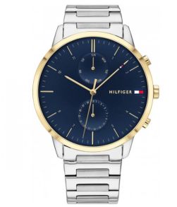 Snygg urtavla med veckodagsurtavlan under tolvan, och datumurtavlan över sexan - Tommy Hilfiger Hunter 1710408