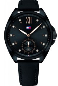 Marinblått damur med läderarmband - Tommy Hilfiger Ava 1781991