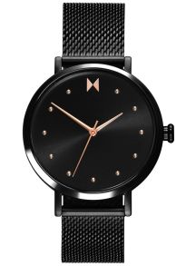 Svart minimalism med rödguldfärgade detaljer - MVMT Dot Spin 28000033-D