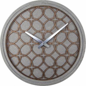 Minimalistiskt väggur från holländsk urmakare - NeXtime Concrete Love 39cm 3212BR