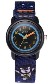 Lite tuffare klocka för de lite yngre barnen - Fibex Jnew Kids Superhero 86360-black