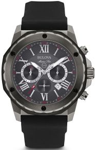 Herrur med romerska siffror och skruvkrona - Bulova Marine Star Chronograph Men's 98B259