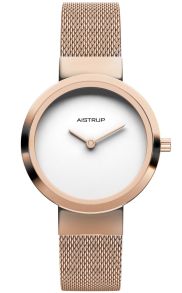 Elegant damur, helt i rödguld... med vit urskiva - Aistrup Infinity AIW007615
