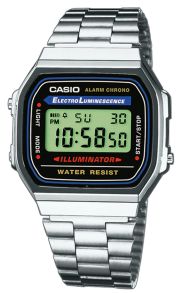 Digitalklocka med färgstark urtavla - Casio A168WA-1YES