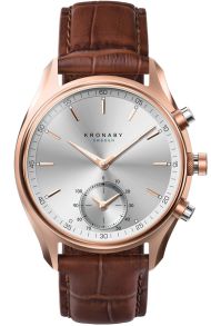 Smartwatch för män, minimalistisk design och läderarmband - Kronaby Sekel 43mm A1000-2746