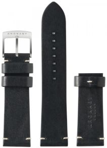Reservarmband - Kronaby Black Leather Strap 22mm A1000-0181