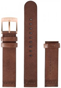 Reservarmband - Kronaby Dark Brown Leather Strap 18mm (Rose) A1000-0578