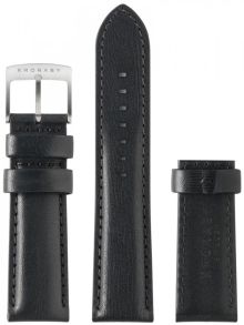 Svart läderarmband - Kronaby Black Leather Strap 22mm A1000-0734