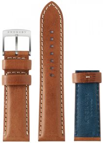 Uppgradera din klocka, med nytt armband - Kronaby Brown (Blue) Leather Strap 22mm A1000-0735