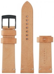 Läderarmband (beige) - Kronaby Beige Leather Strap 22mm (Black) A1000-0738