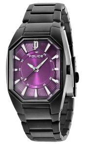 Svart damur från Police, med lila urskiva - Police Octane PL12895LSB/15M