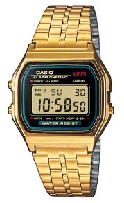 Guldfärgat digitalur från Casio, i retrostil - Casio Classic - A159WGEA-1EF