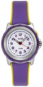 Vattentätt barnur med bakgrundsljus - Club 100M Purple Green A47104-4S0A