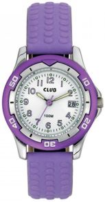 Vattentät tjejklocka - Club 100m Purple White A65168-1S0A