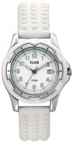 Vitt barnur med självlysande visare - Club 100m White A65168-7S0A