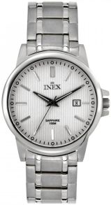 Silverfärgad skönhet i stål - Inex Mens Silver/Silver A69466S4I