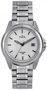 Skandinavisk design - Inex Mens Silver/Silver A69492-1S4I