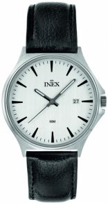 Självlysande beläggning och datumvisning - Inex Mens Silver/White A80001S4I