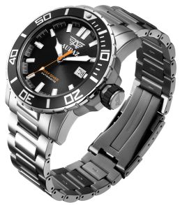 Stålklocka som bara visar datum, tid och som klarar 30 bar - Audaz 300M Automatic Reef Diver ADZ-2040-01