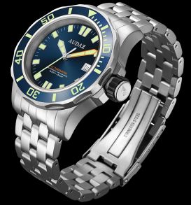 Stålklocka med automatiskt urverk och 50 bar vattentäthet - Audaz 500M Octomarine Automatic Diver ADZ-2070-02