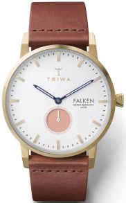Kvartsur med tunn boett - Triwa Coral Falken Brown Classic FAST113.CL010213