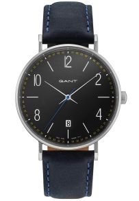 Armband av läder på detta herrur från Gant - Gant Detroit GT034003