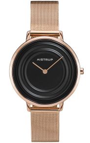Mesharmband i rostfritt stål, koppar och rödguld - Aistrup Raindrop AIW007705