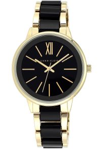 Minimalistiskt damur i guld och svart - Anne Klein Gold Black AK/1412BKGB