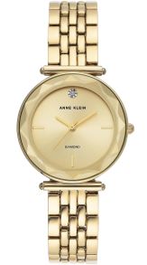 En diamant bryter mot allt guldfärgat - Anne Klein Diamond AK/3412CHGB