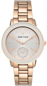 Grå urtavla, resten är rödguldsfärgat stål - Anne Klein Grey Rose Gold AK/3484LGRG