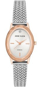 Väldigt snyggt mesharmband, och minimalismen toppas med en diamant - Anne Klein Diamond AK/3499SVRT