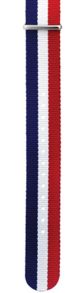 Ersättningsarmband: Nato - IHS 20mm Blue White Red Nato strap NATO20BHR