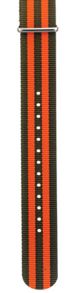 Nato ersättningsarmband - IHS 20mm Olive Green Orange Nato strap NATO20GOGOG