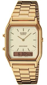 När analog möter digital, så firar Casio med guldklocka - Casio AQ230GA-9D
