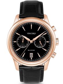 I bara svart och rödguld - Vincero Bellwether - Black/Rose Gold Bla-Rg-W20